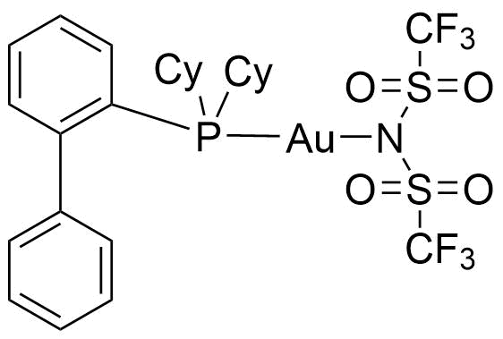 (1,1‘-biphenyl-2-yl)dicyclohexylphosphine gold bis(trifluoromethanesulfonyl)imidate，CyJohnPhos Au NTf2